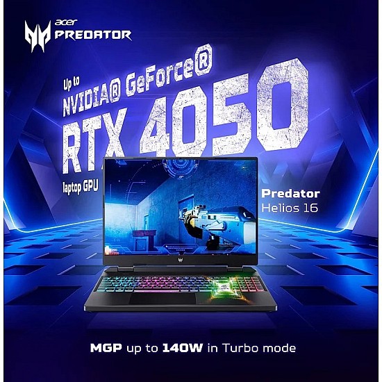 Acer Predator Helios Neo 16 PHN16-71-757P NH.QLTSI.006 Intel 13th Gen Core I7-13700HX 16GB DDR5 Ram 1TB Gen4 NVME RTX 4050 6GB GDDR6 16 Inch WUXGA ( FHD+) IPS 165HZ Gaming Laptop