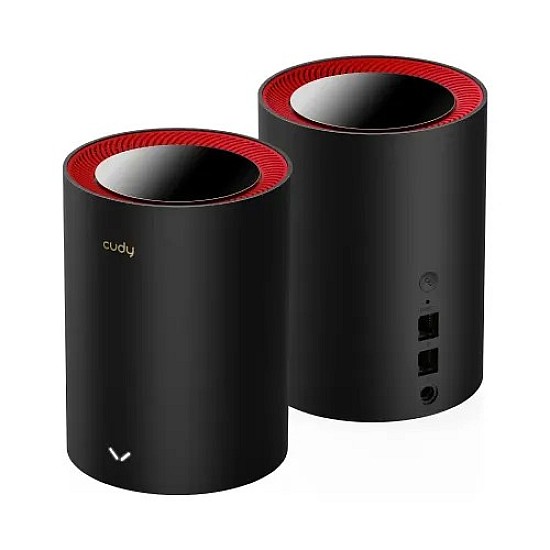 CUDY M3000 2-Pack AX3000 2.5G Dual Band Wi-Fi 6 Mesh System Router