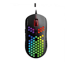 Fantech Hive UX2 Wired Macro Programmable Honeycomb RGB Black Gaming Mouse