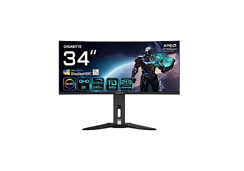 Gigabyte MO34WQC2 34-inch WQHD 240Hz Gaming Monitor