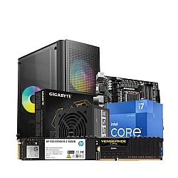 Intel 12th Gen Core i7-12700 GIGABYTE B760M DS3H DDR4 8GB Ram 500GB SSD Desktop PC
