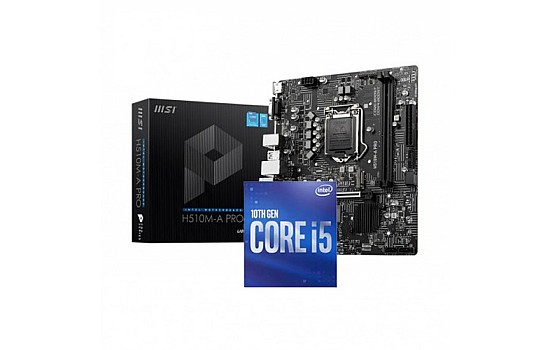 Intel 10th Gen Core I5-10400 Processor With MSI H510M-A PRO Intel 11th Gen  Motherboard Combo Price iN BD