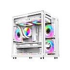 PC POWER ICE CUBE WHITE DESKTOP GAMING CASING