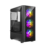 PC POWER SPIDER WEB PG400 CRYSTAL ATX BLACK GAMING CASEING