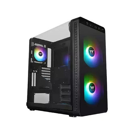 Thermaltake View 37 ARGB Edition L-Type Transparent Side Window Mid Tower Black casing