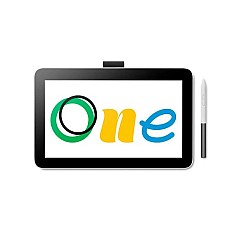 Wacom One DTC-133/W0 13.3 Inch with Pen Display For Art And Drawing Graphics Tablet
