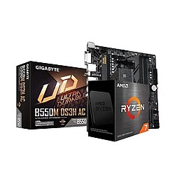 AMD Ryzen 7 5700G Processor With Gigabyte B550M DS3H AC Motherboard Combo