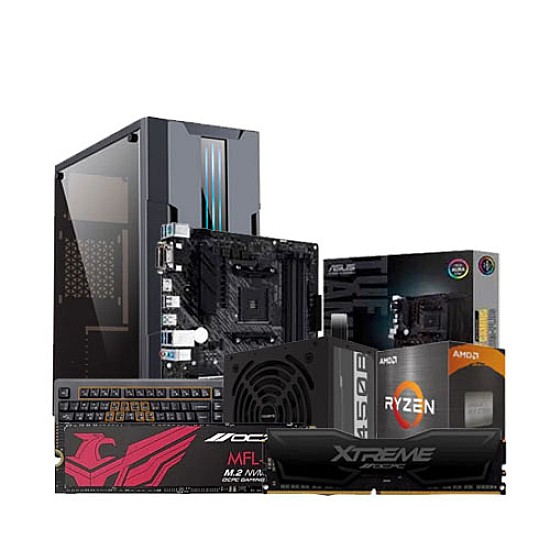 AMD Ryzen 5 5600G Asus Tuf A520M - Plus 8GB RAM 512GB SSD Desktop PC