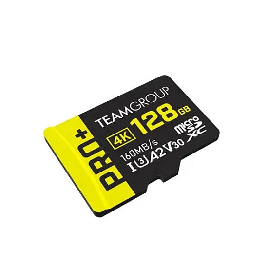 TEAM A2 PRO+ 128GB MicroSDXC Memory Card