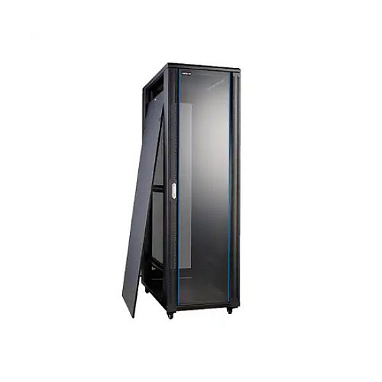 Safenet 22U Tempered Glass Door Floor Standing Server Cabinet