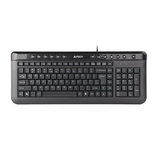 A4 Tech KL40 Black USB Ultra Slim Multimedia Keyboard