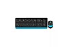 A4 Tech FG1010 Black-Blue Wireless Keyboard & Mouse Combo with Bangla
