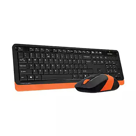 A4 Tech FG1010 Black-Orange Wireless Keyboard & Mouse Combo with Bangla