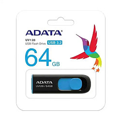 Adata UV128 64GB Black-Blue USB 3.2 PenDrive