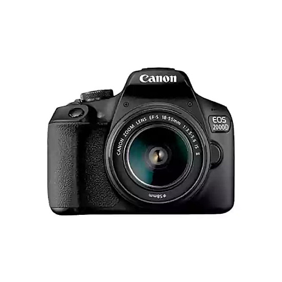 CANON EOS 2000D 24.1MP DSLR Camera With 18-55mm Lens