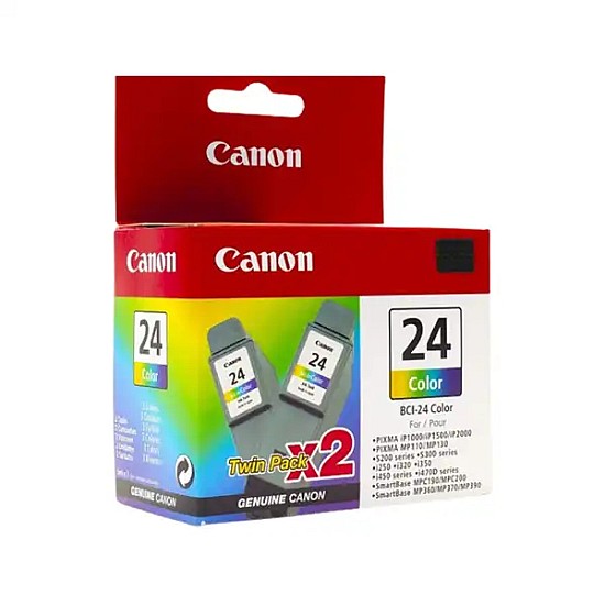 Canon BCI-24 Twin Pack Color Cartridge