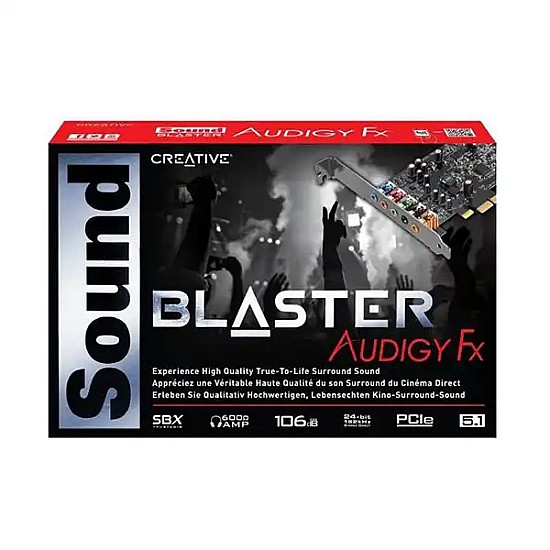 Creative Sound Blaster Audigy FX 5.1  PCIe Sound Card