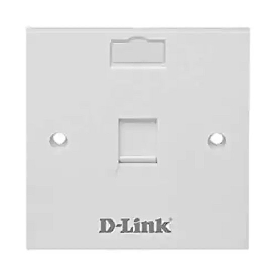 D-link NFP-0WHI11 Cat 6 UTP Single Faceplate