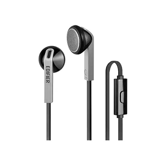 Edifier H190 Hi-Fi Sound Comfortable Fit Wired Black Silver Earphones