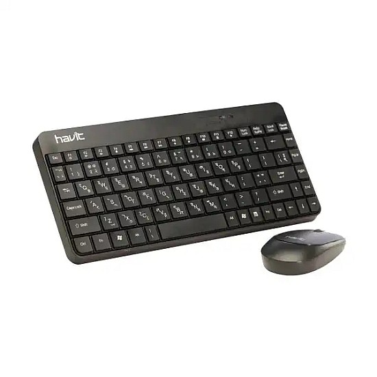 Havit Black Mini Wireless Keyboard & Mouse Combo