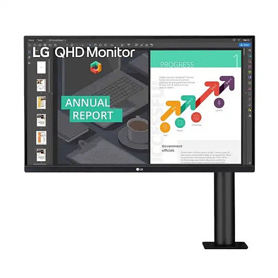 LG 27QN880 27 Inch IPS Ergo Black Monitor