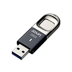 Lexar JumpDrive Fingerprint F35 64GB USB 3.0 Black Pen Drive