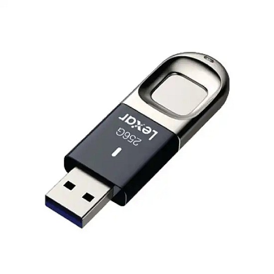 Lexar JumpDrive Fingerprint F35 64GB USB 3.0 Black Pen Drive