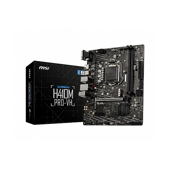 MSI H410M PRO-VH DDR4 Micro-ATX 10th Gen Intel Motherboard