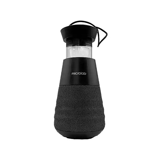 Microlab Lighthouse True Wireless Portable Black Speaker And Lantern