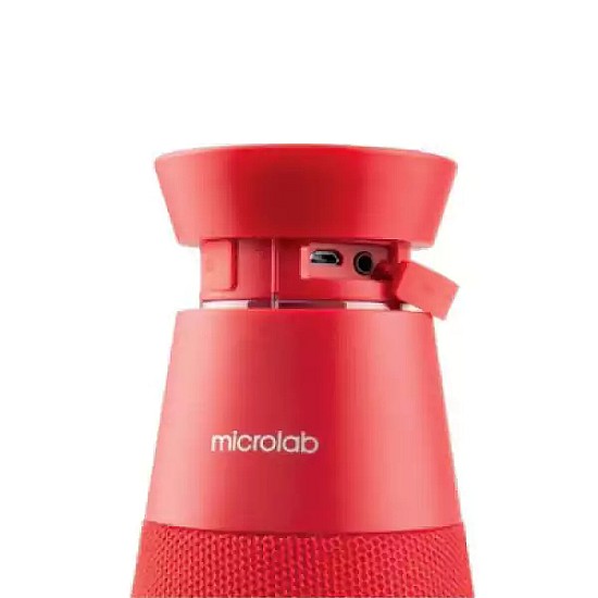 Microlab Lighthouse True Wireless Portable Red Speaker And Lantern