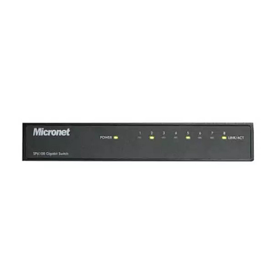Micronet SP6008P 8-port Web Smart Unmanaged PoE Switch