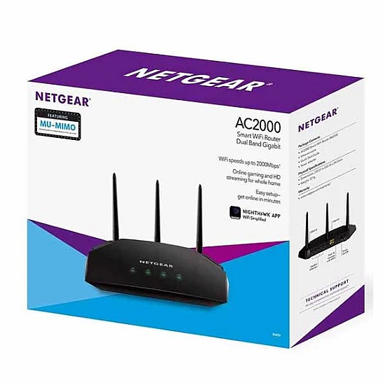 Netgear R6850 AC2000 Mbps Dual-Band Gigabit Smart WiFi Router