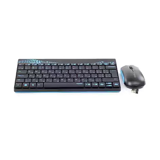 Rapoo 800 Blue Wireless Keyboard & Mouse Combo with Bangla