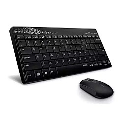 Rapoo 8000S Black Wireless Keyboard & Mouse Combo with Bangla