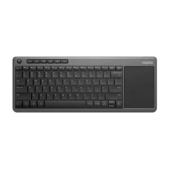 Rapoo K2600 Wireless Touch Black Keyboard with Bangla (Designed for Smart TV)