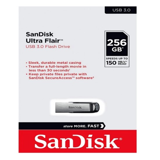 San Disk  256 GB Pen Ultra flair USB 30 Flash Drive