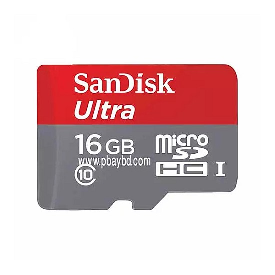 Sandisk 16GB Micro SD Class-10 Memory Card