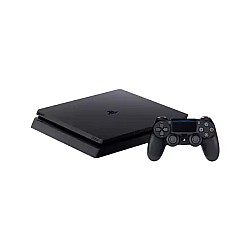 Sony PS4 Slim Jet Black 1TB Gaming Console with 1x Wireless Controller and 3 in1 Game Bundle (Horizon Zero Dawn, Uncharted 4, The Last of us Remastered)