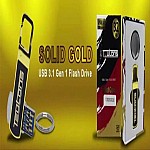 TEUTONS Solid Gold Plus 32 GB USB 31 Gen-1 Flash Drive