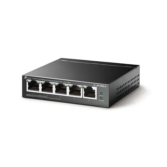 TP-Link TL-SF1005LP 5-Port Desktop Switch 10/100Mbps with 4-Port PoE
