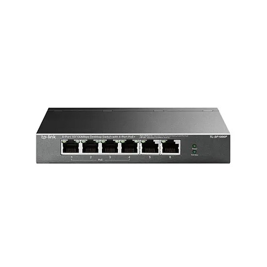 TP-Link TL-SF1006P 6-Port Desktop PoE 10/100Mbps Switch with 4-Port PoE+