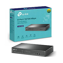 TP Link TL-SF1008P 8 Port Desktop Switch 10/100Mbps with 4-Port PoE
