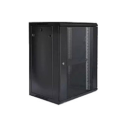 Toten 15U 600x600 W2 Wall mounted server cabinet and toughened glass front door with 1x 6port PDU, 2 x Fan, 1 x Fixed Tray