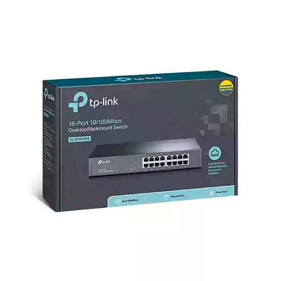 Tp-Link TL-SF1016DS 16-Port 10/100Mbps Desktop/Rackmount Switch