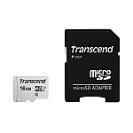 Transcend 16GB Micro SD UHS-I U1 Memory Card with Adapter