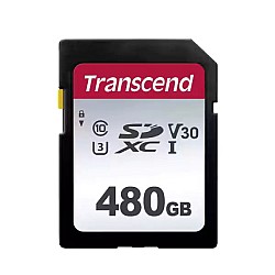 Transcend 480GB UHS-I U3 SDXC Memory Card (TS480GSDC300S)