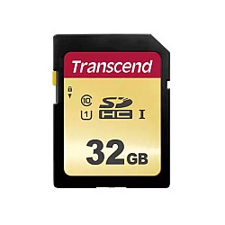 Transcend 500S 32GB SDXC-SDHC Class 10 UHS-I U1 Memory Card TS32GSDC500S