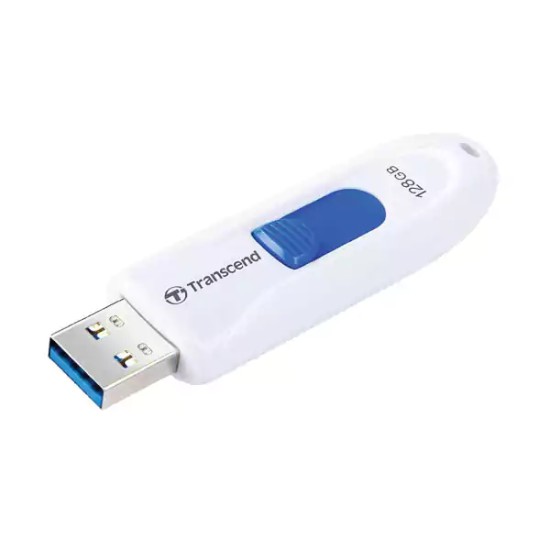 Transcend JetFlash 790 128GB USB 3.0 White Pen Drive
