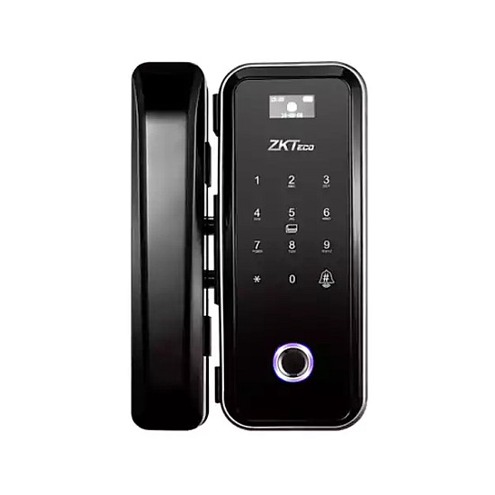 ZKTeco GL300 Fingerprint • MF Card • Password Hybrid Verification Glass Door Lock