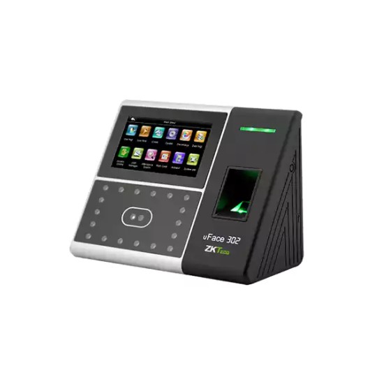 ZKTeco uFace302 Multi-Biometric Time Attendance and Access Control Terminal with Adapter